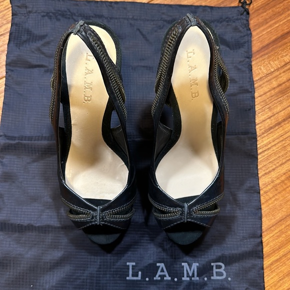 L.A.M.B hi heel sling back shoes - Picture 4 of 10
